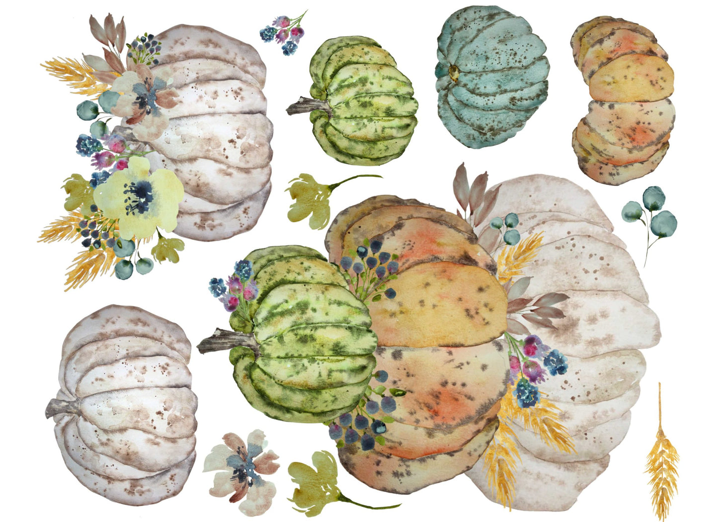 STACKED HEIRLOOMS PUMPKINS #165 RETIRED