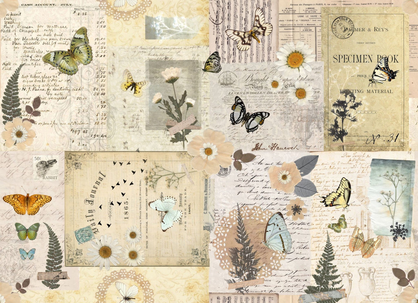 PRESSED FLOWERS MASTERBOARD #178