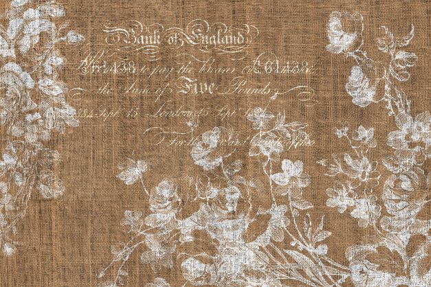 FLORAL BURLAP #140 Landscape