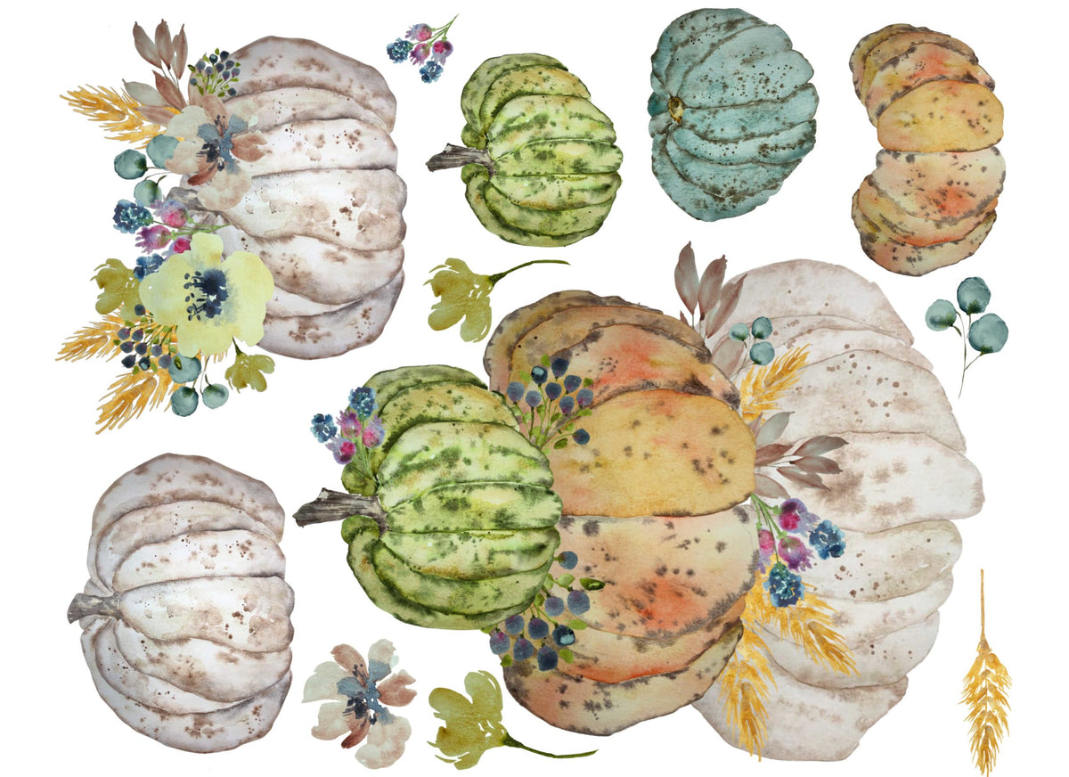 STACKED HEIRLOOMS PUMPKINS #165  RETIRED