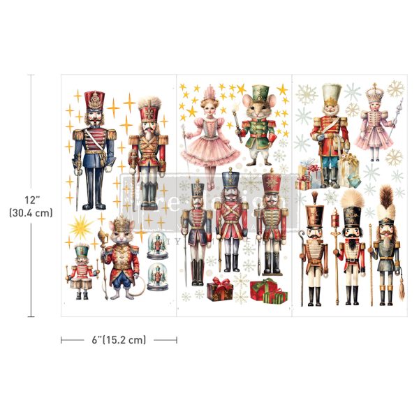 NUTCRACKER CHRISTMAS – 3 SHEETS, 6″X12″ 672003